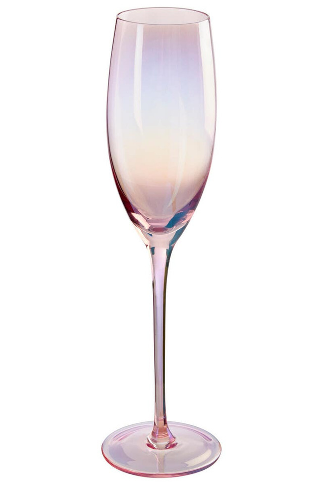 Premier Housewares Frosted Deco Set Of 4 Champagne Glasses