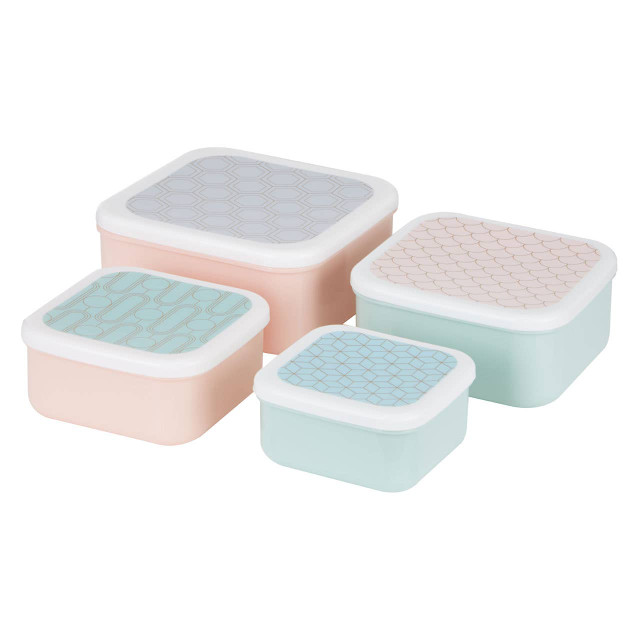 premier housewares Frosted Deco Set of 4 Snack Boxes