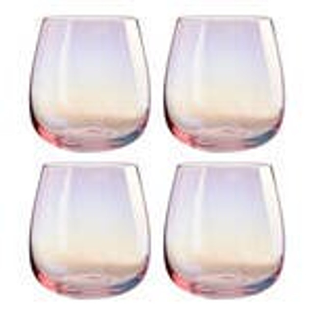 premier housewares Frosted Deco Set Of 4 Tumbler Glasses