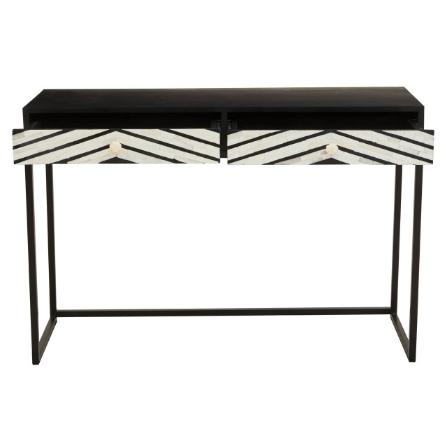 Premier Housewares Fusion Two Drawers With Bone Inlay Console Table