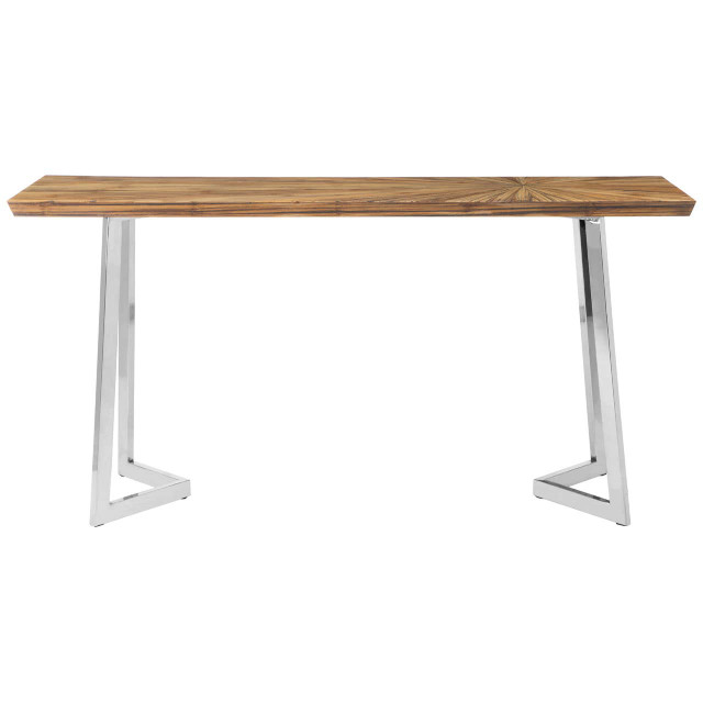 Premier Housewares Gabar Natural Bamboo Console Table