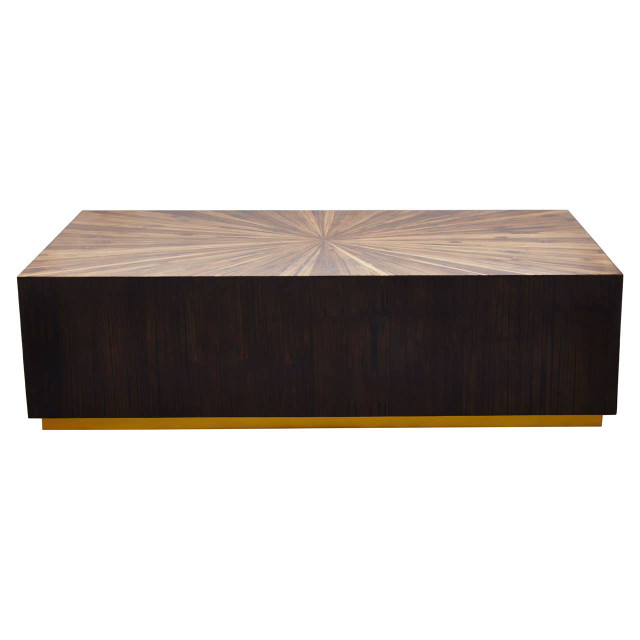 premier housewares Gabelle Rectangle Ebony Bamboo Coffee Table