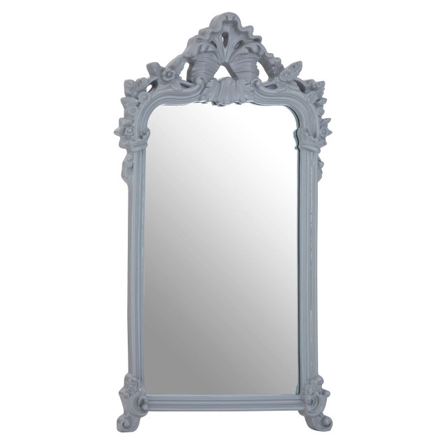Premier Housewares Gabrieli Grey Wall Mirror With Ornate Frame