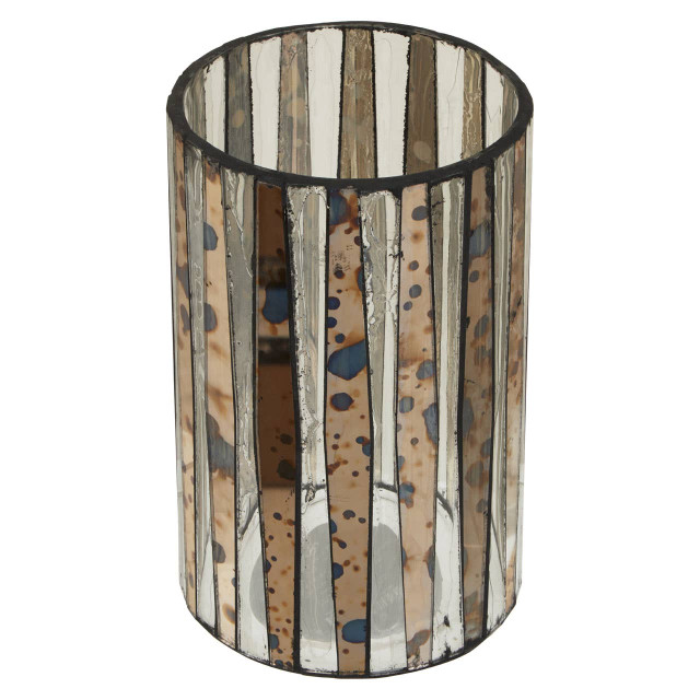 Premier Housewares Gaia Smoked Anitque Finish Large Candle Holder