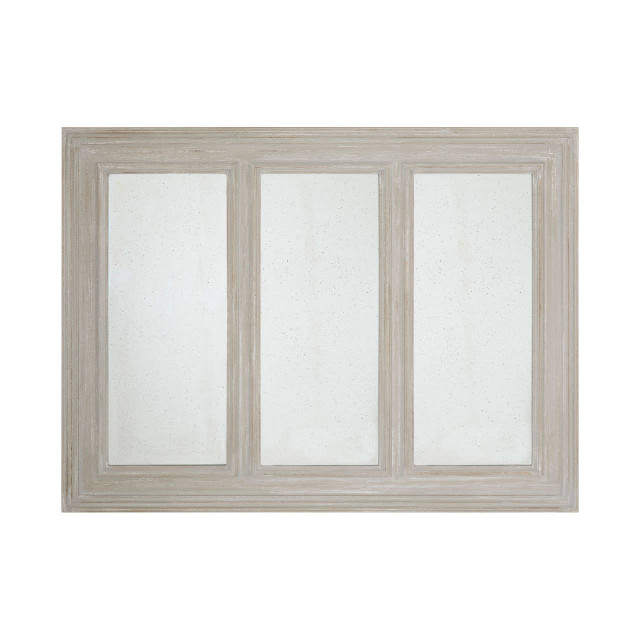 premier housewares Gail 3 Panel Wall Mirror with Ash Wood Frame
