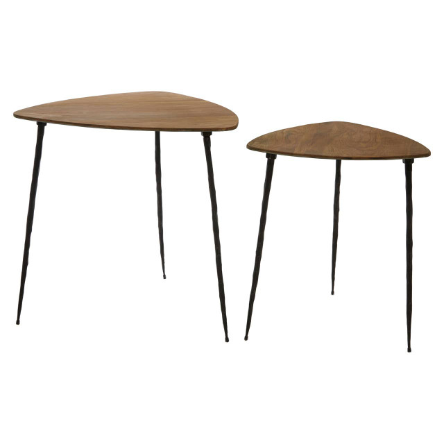 Premier Housewares Gamelan Set Of 2 Nesting Side Tables