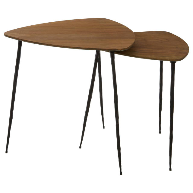 Premier Housewares Gamelan Set Of 2 Nesting Side Tables