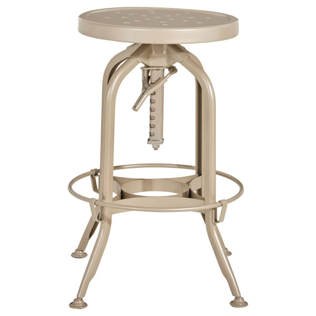Premier Housewares Gator Champagne Finish Adjustable Bar Stool