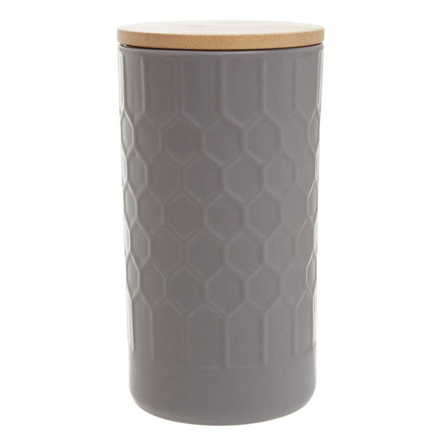 premier housewares Geome Grey 1250ml Storage Canister
