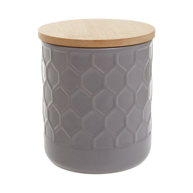 premier housewares Geome Grey 550ml Storage Canister