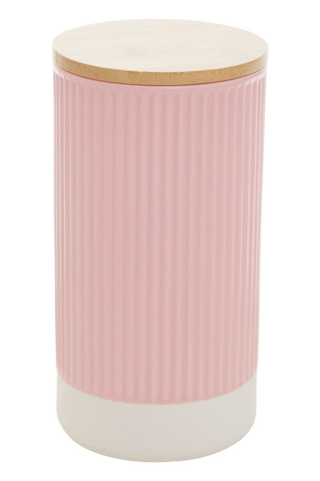 Premier Housewares Geome Pink 1250ml Storage Canister