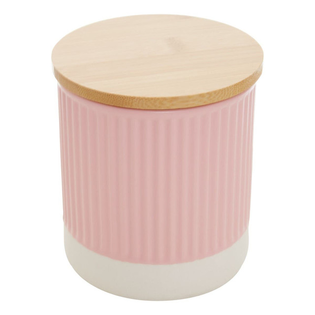 Premier Housewares Geome Pink 550ml Storage Canister