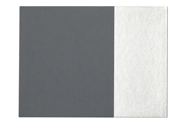Premier Housewares Geome Set Of 4 Dipped Grey And Silver Placemats