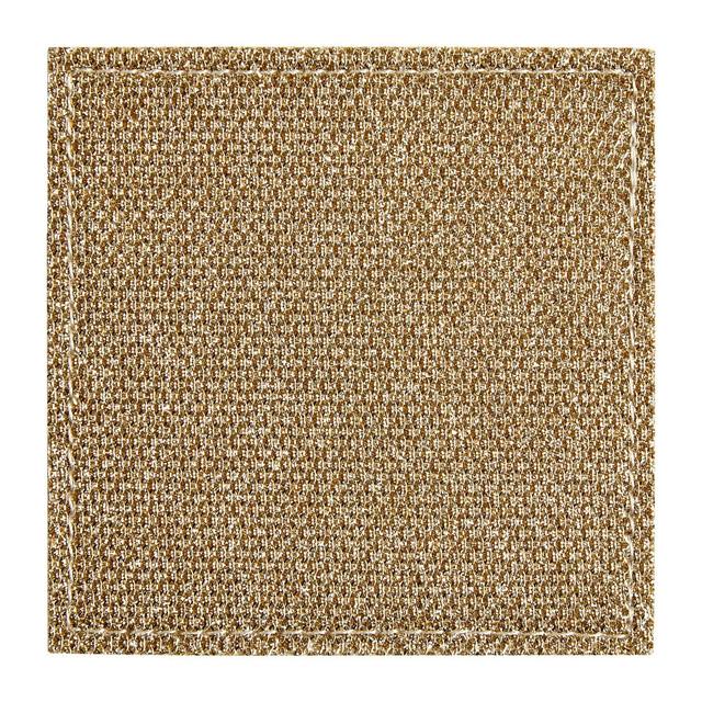 Premier Housewares Geome Set Of 4 Gold Glitter Coasters