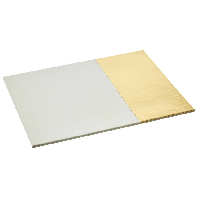 Premier Housewares Geome Set Of 4 White And Gold Placemats