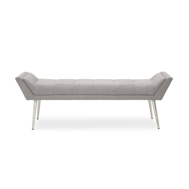 premier housewares Gilden Grey Bench With Angular Base