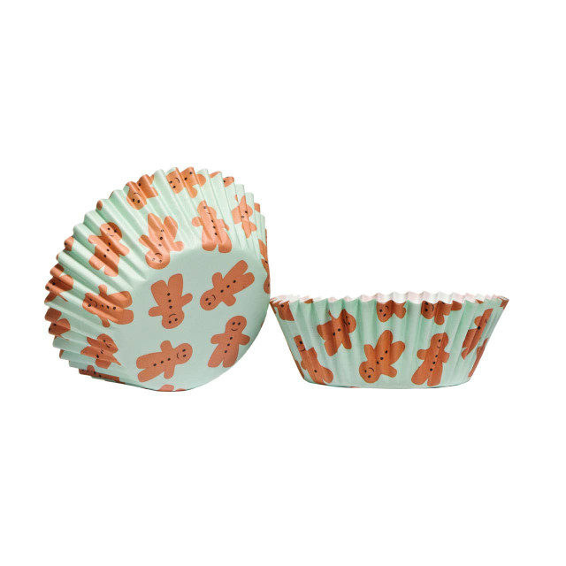 Premier Housewares Gingerbread Man 60Pcs Medium Cupcake Cases