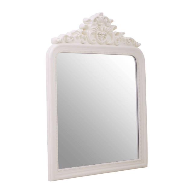premier housewares Giordano Ornate Cream Wall Mirror