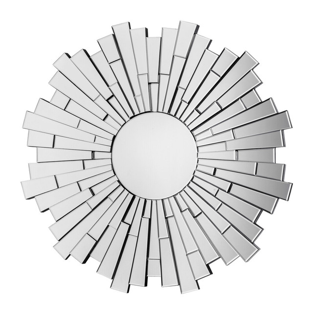 premier housewares Glitzy Sunburst Round Wall Mirror