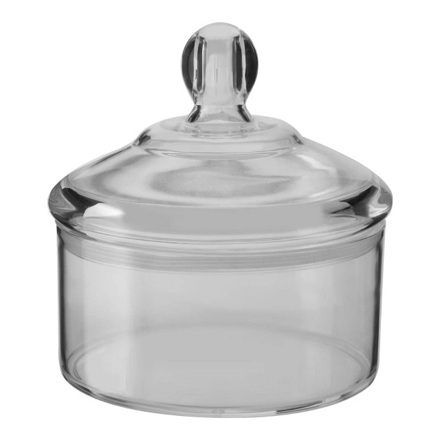 Premier Housewares Gozo Transparent Round Jar 600 Ml