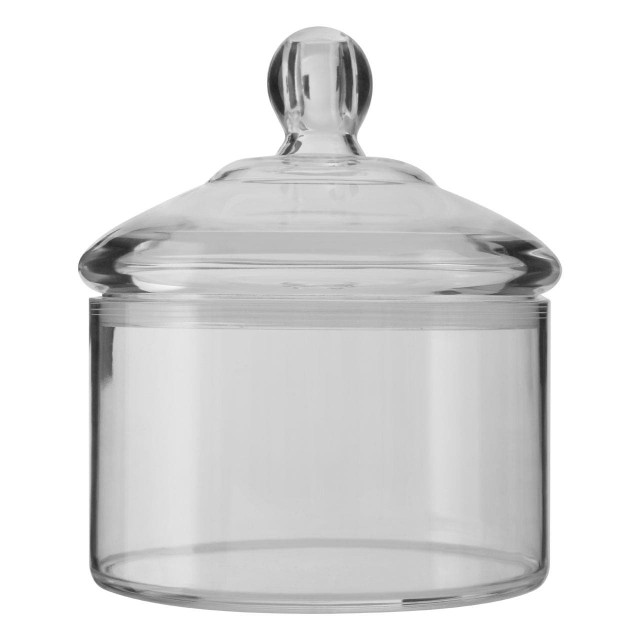 premier housewares Gozo Transparent Round Jar 800 ml
