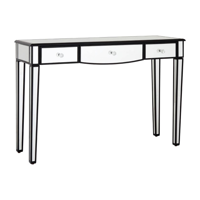 Premier Housewares Graciela 3 Drawer Console Table With Mirror Frame