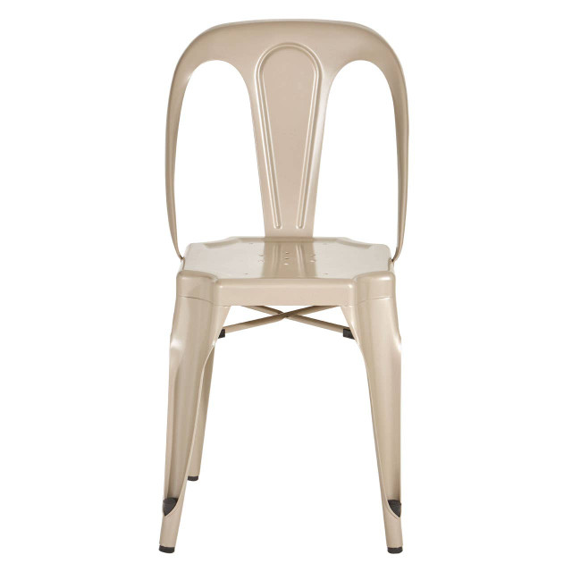 Premier Housewares Grange Champagne Finish Metal Chair