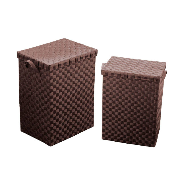 premier housewares GreenLoop Brown Paper Woven Laundry Baskets
