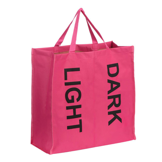 premier housewares GreenLoop Hot Pink 2 Section Laundry Bag