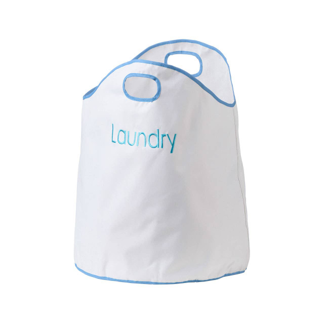 Premier Housewares GreenLoop Oxford Blue Trim Laundry Bag