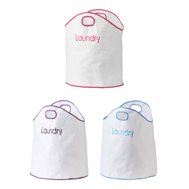 Premier Housewares GreenLoop Oxford Blue Trim Laundry Bag