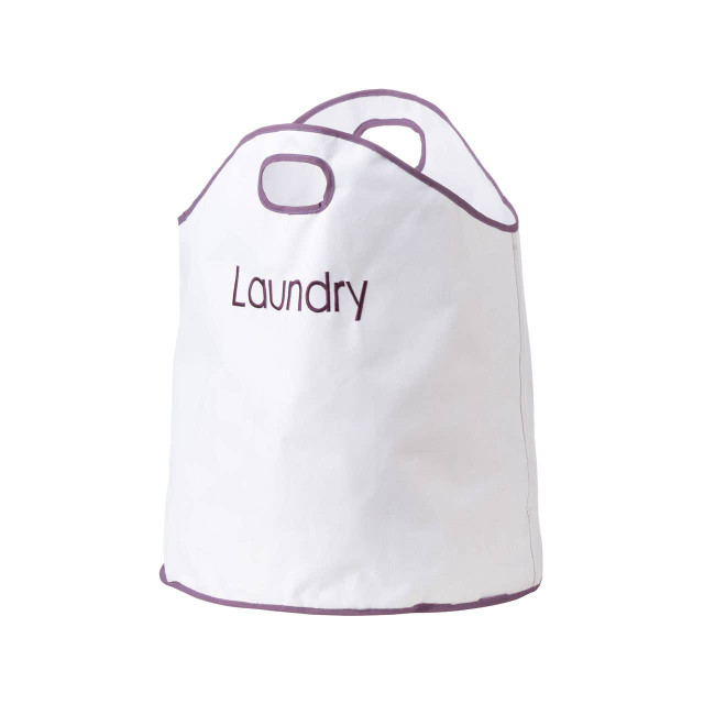 premier housewares GreenLoop Oxford Purple Trim Laundry Bag