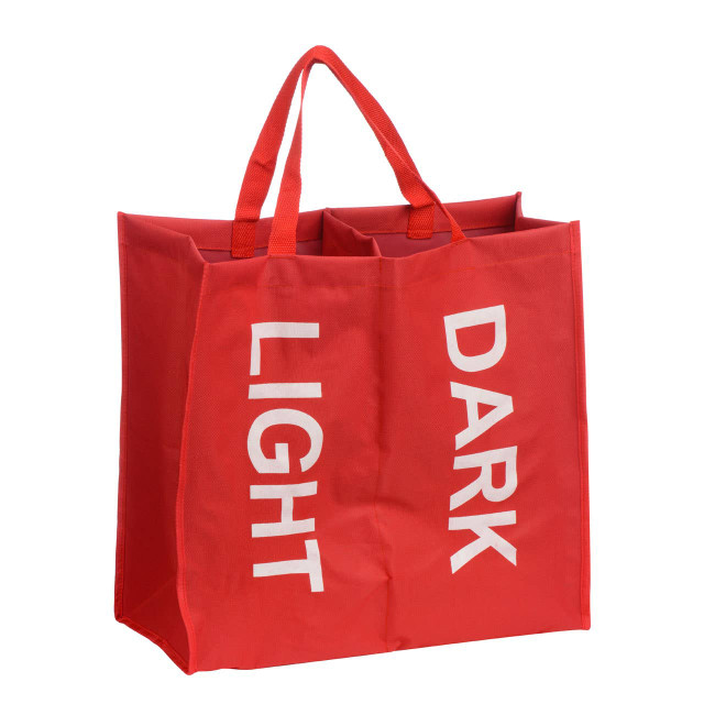 Premier Housewares GreenLoop Red Polyester 2 Section Laundry Bag