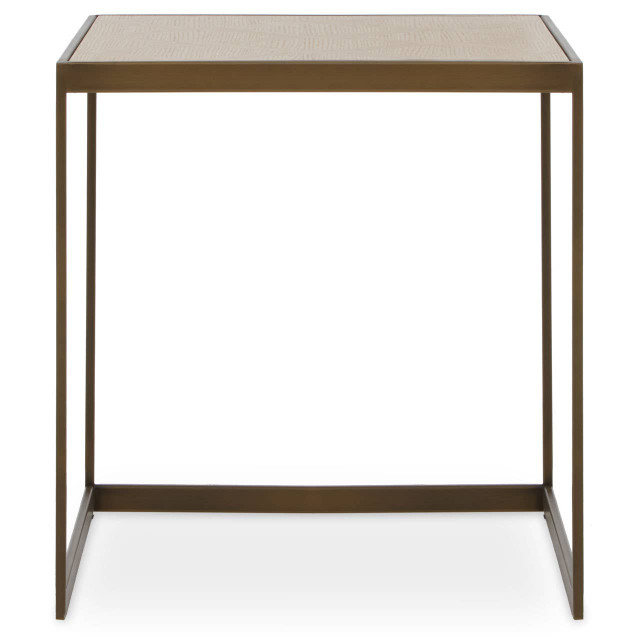 premier housewares Grenoble Large Oak Veneer Side Table