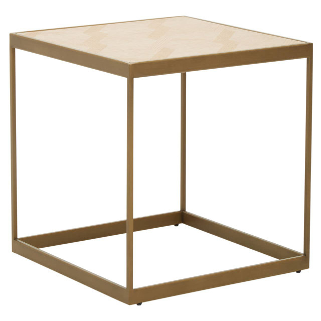 Premier Housewares Grenoble Small Oak Veneer Side Table