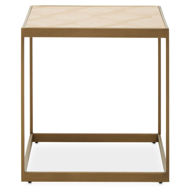 premier housewares Grenoble Small Oak Veneer Side Table