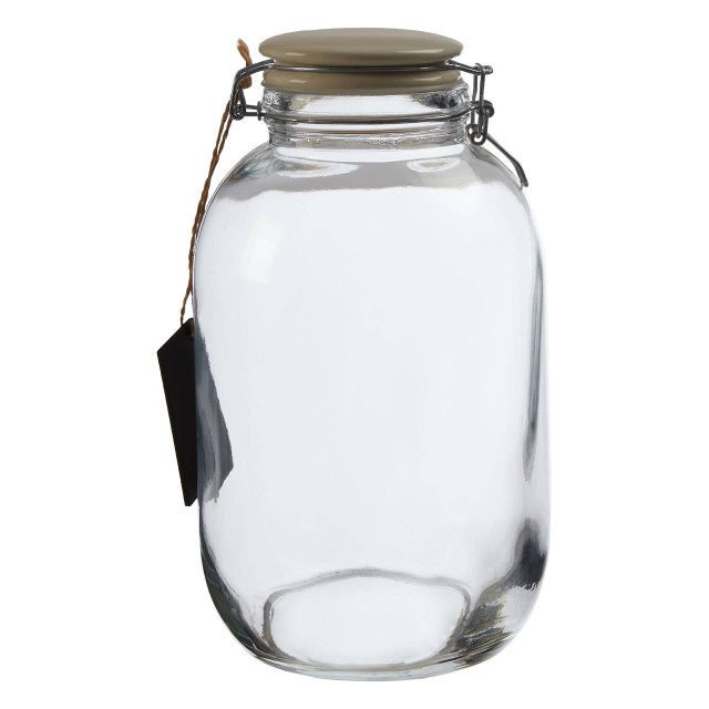 Premier Housewares Grocer Large Glass Storage Jar 4200ml