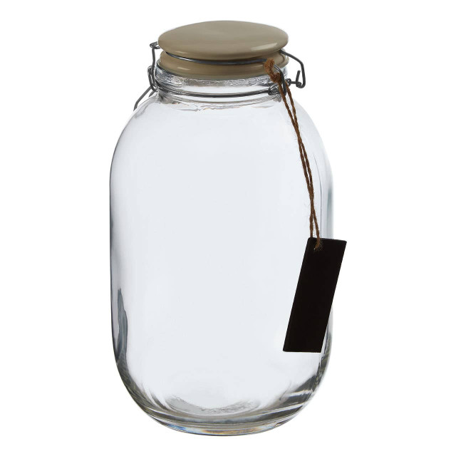Premier Housewares Grocer Large Glass Storage Jar 4200ml
