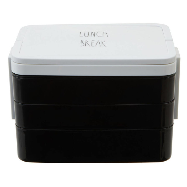 Premier Housewares Grub Tub Black Lunch Box With Cutlery