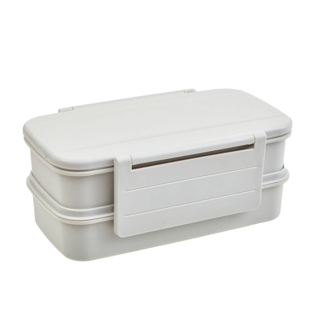 premier housewares Grub Tub Grey Lunch Box With Cutlery