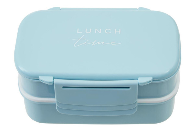 Premier Housewares Grub Tub Light Blue Lunch Box With Cutlery