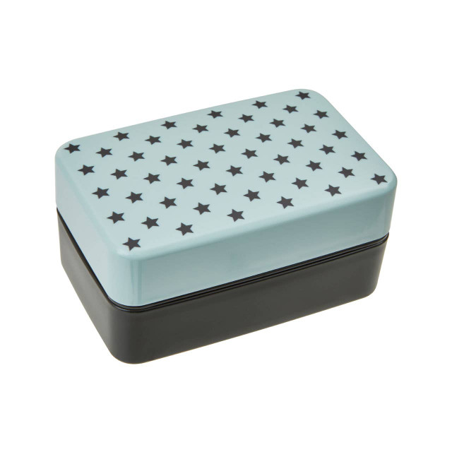 Premier Housewares Grub Tub Light Blue Star Lunch Box With Cutlery