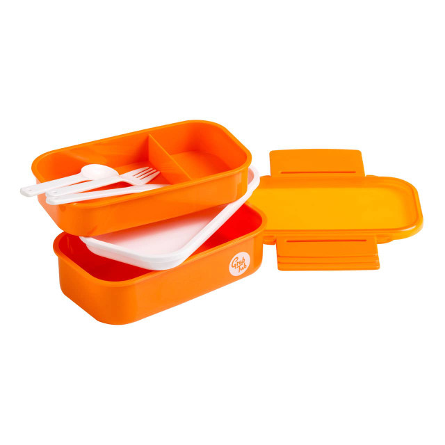 Premier Housewares Grub Tub Orange 2 Tier Lunch Box