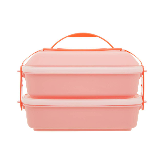 Premier Housewares Grub Tub Pink Lunch Box With Cutlery