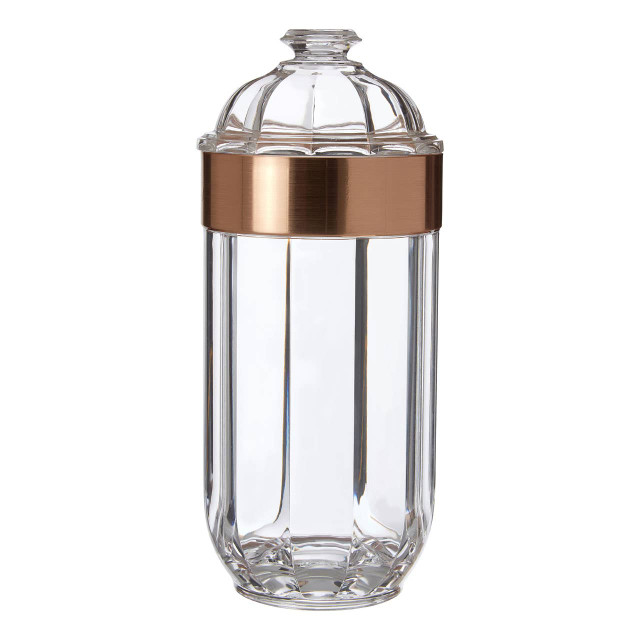 Premier Housewares Guan Large Rose Gold Acrylic Storage Jar