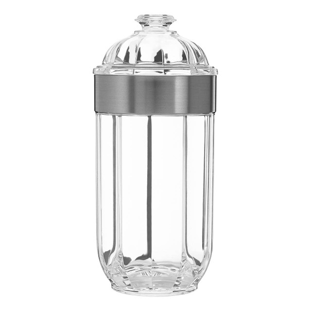 premier housewares Guan Large Silver Acrylic Storage Jar