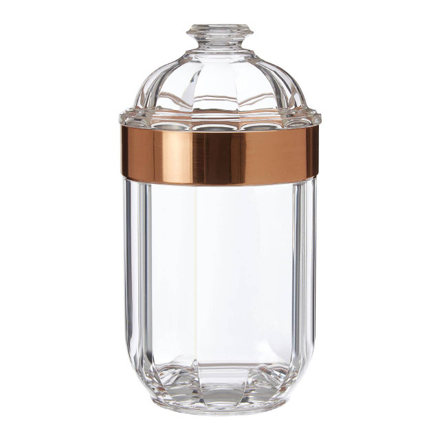 Premier Housewares Guan Medium Rose Gold Acrylic Storage Jar