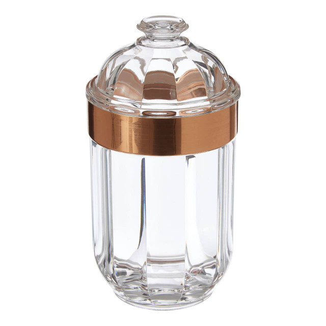 Premier Housewares Guan Medium Rose Gold Acrylic Storage Jar