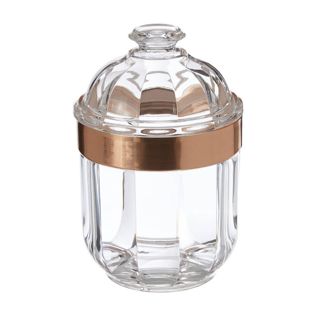 Premier Housewares Guan Small Rose Gold Acrylic Storage Jar