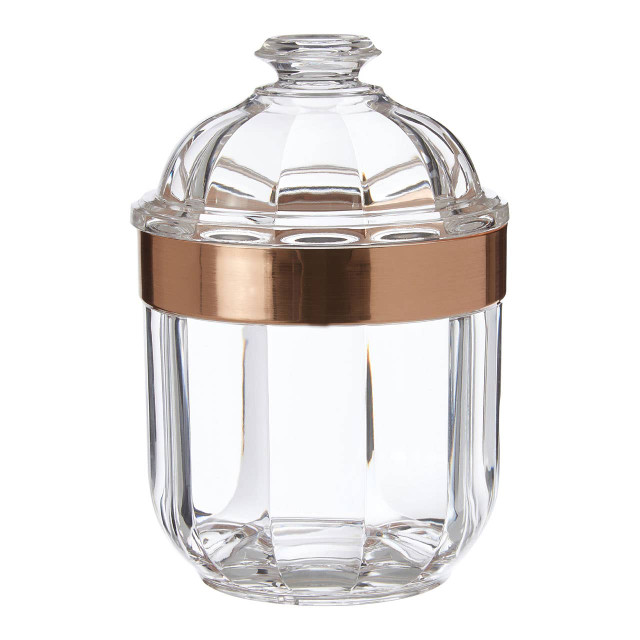 premier housewares Guan Small Rose Gold Acrylic Storage Jar